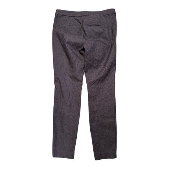 J. Crew Ryder Chocolate Brown Flat Front Ankle Slim Career Pants Size 6 - Picture 3 of 7